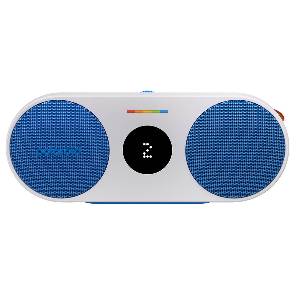 Polaroid - P2 Music Player Bluetooth Speaker - Blue & White