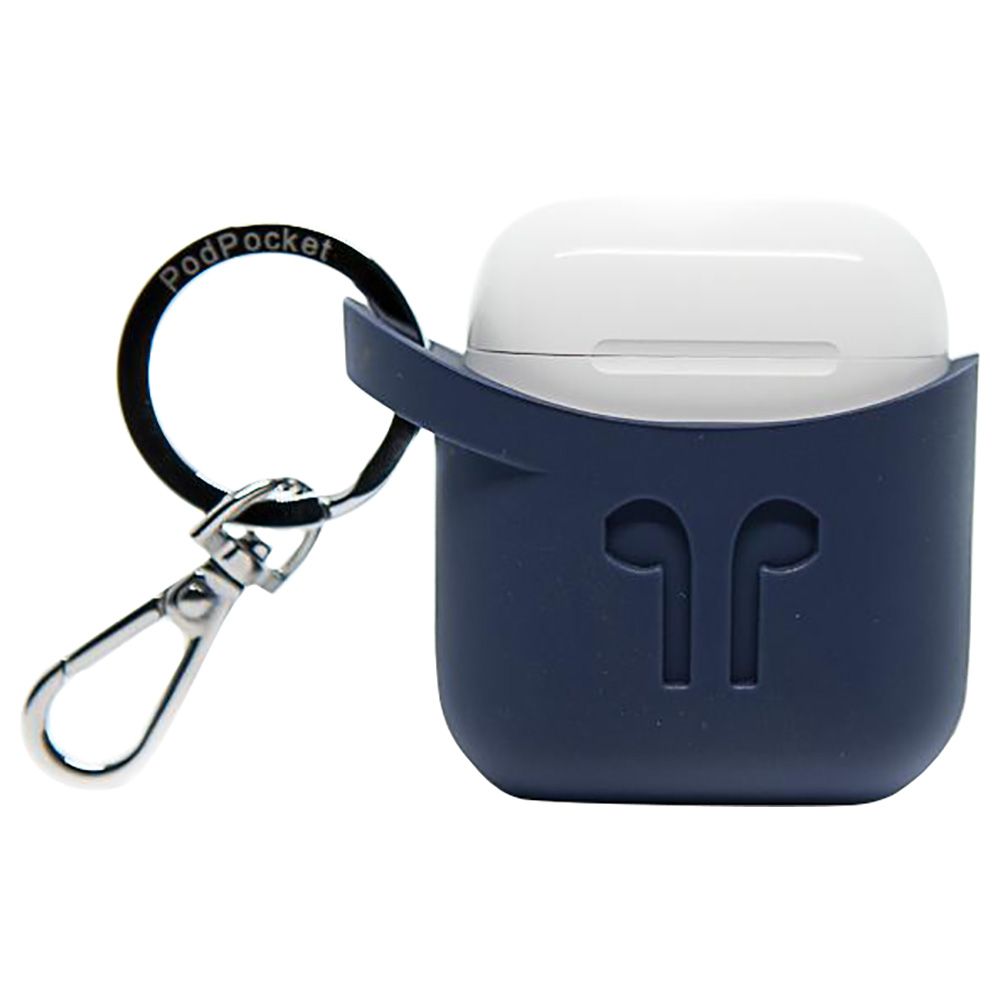 PodPocket - Silicone Case for Apple Airpods - Indigo Blue