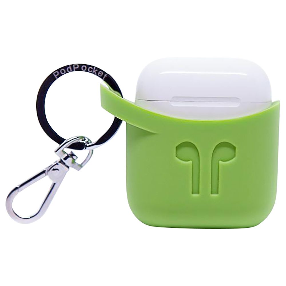 PodPocket - Silicone Case for Apple Airpods - Pear Green