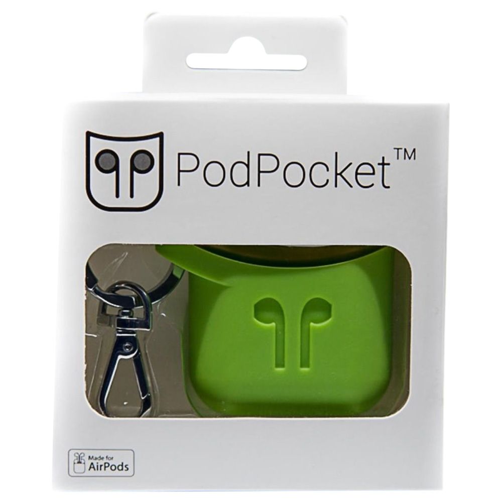 PodPocket - Silicone Case for Apple Airpods - Pear Green