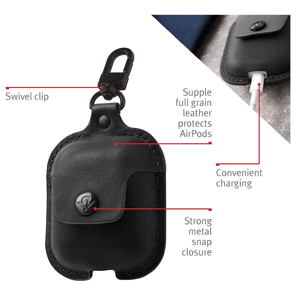 Twelve South - Airpods Airsnap Case - Black