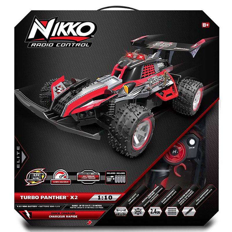 Nikko - RC Turbo Panther X2 Car - Red