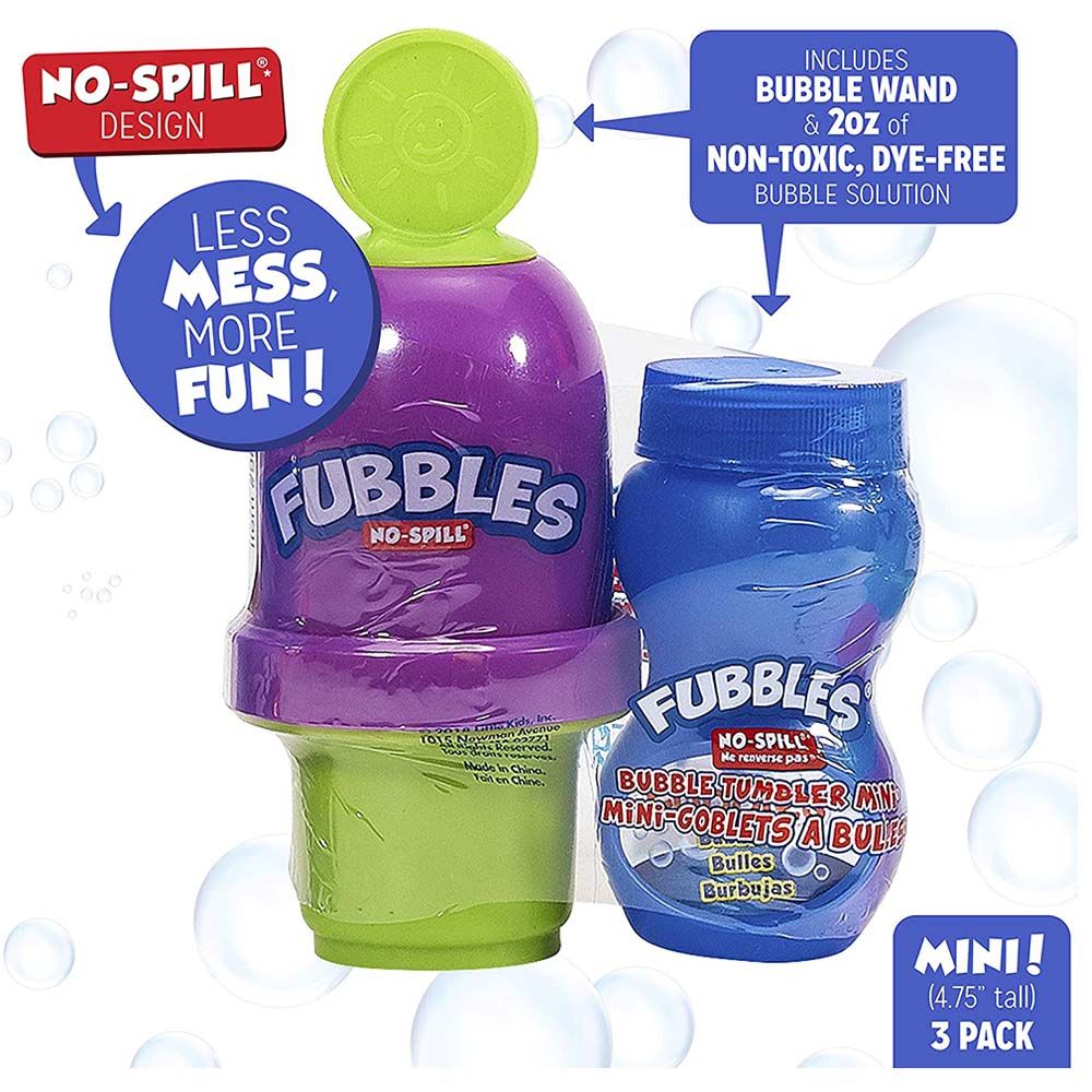 Little Kids - Fubbles No Spill Bubble Tumbler Minis - 59ml - Style May Vary