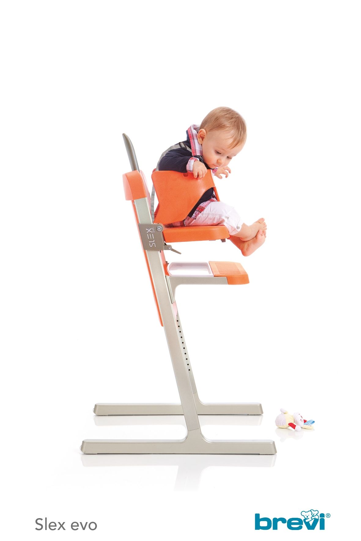 Brevi - Slex Evo - 3-in-1 high chair - Grey White