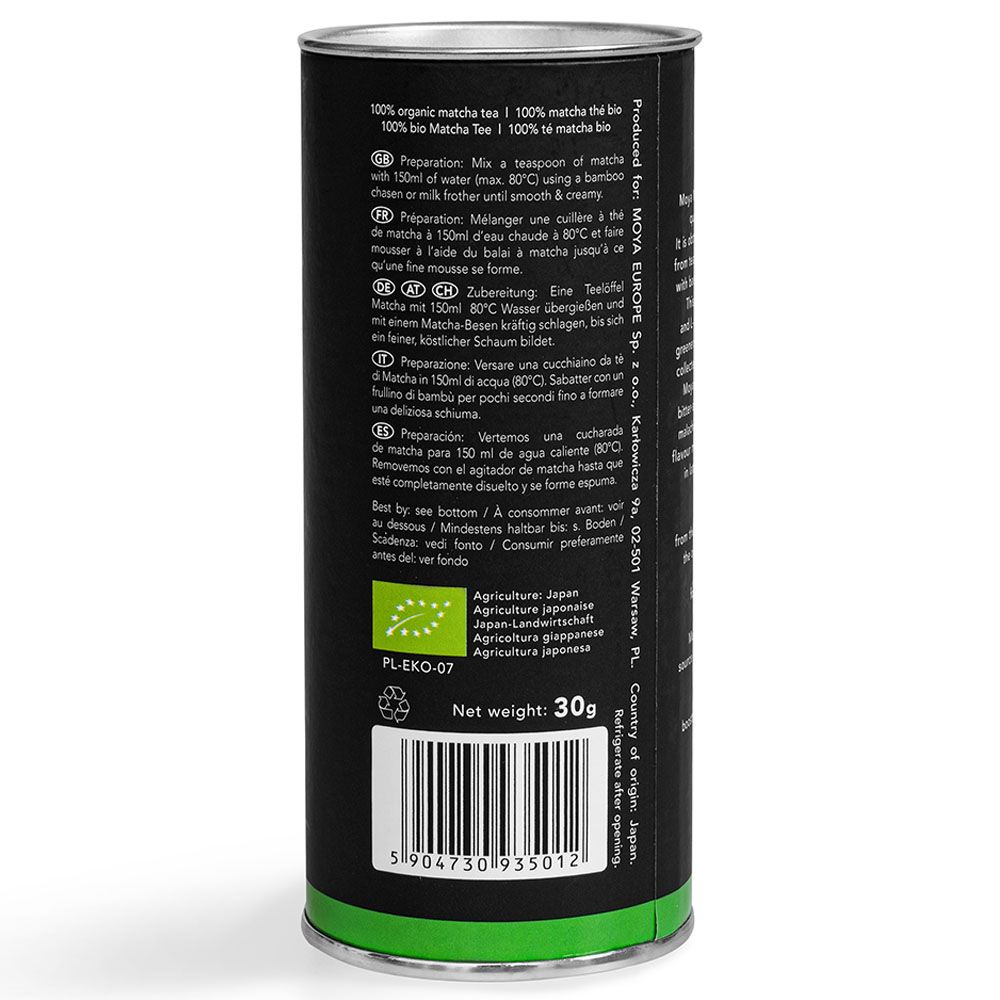 Moya - Matcha Traditional Tube Organic Japanese Green Tea