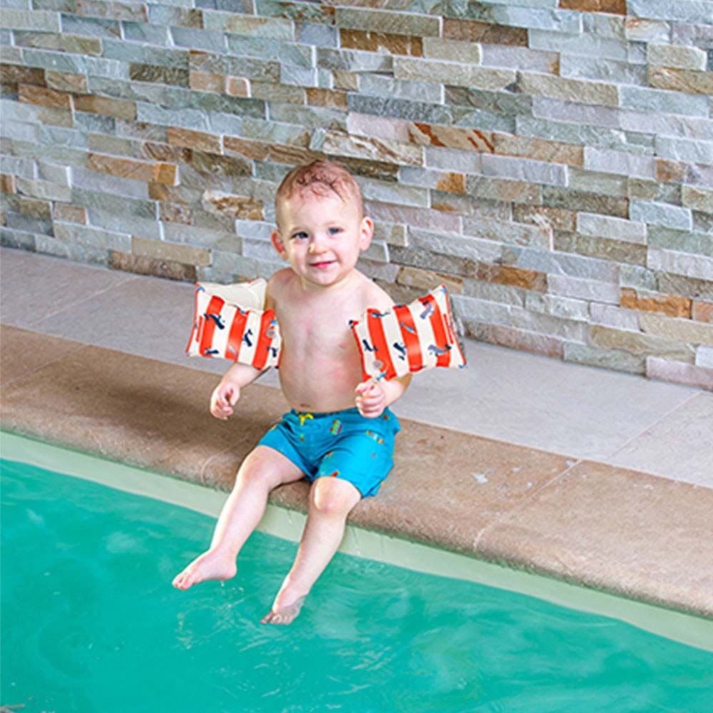 Swim Essentials - Whale Inflatable Swimming Armbands 0-2Y - Red/White