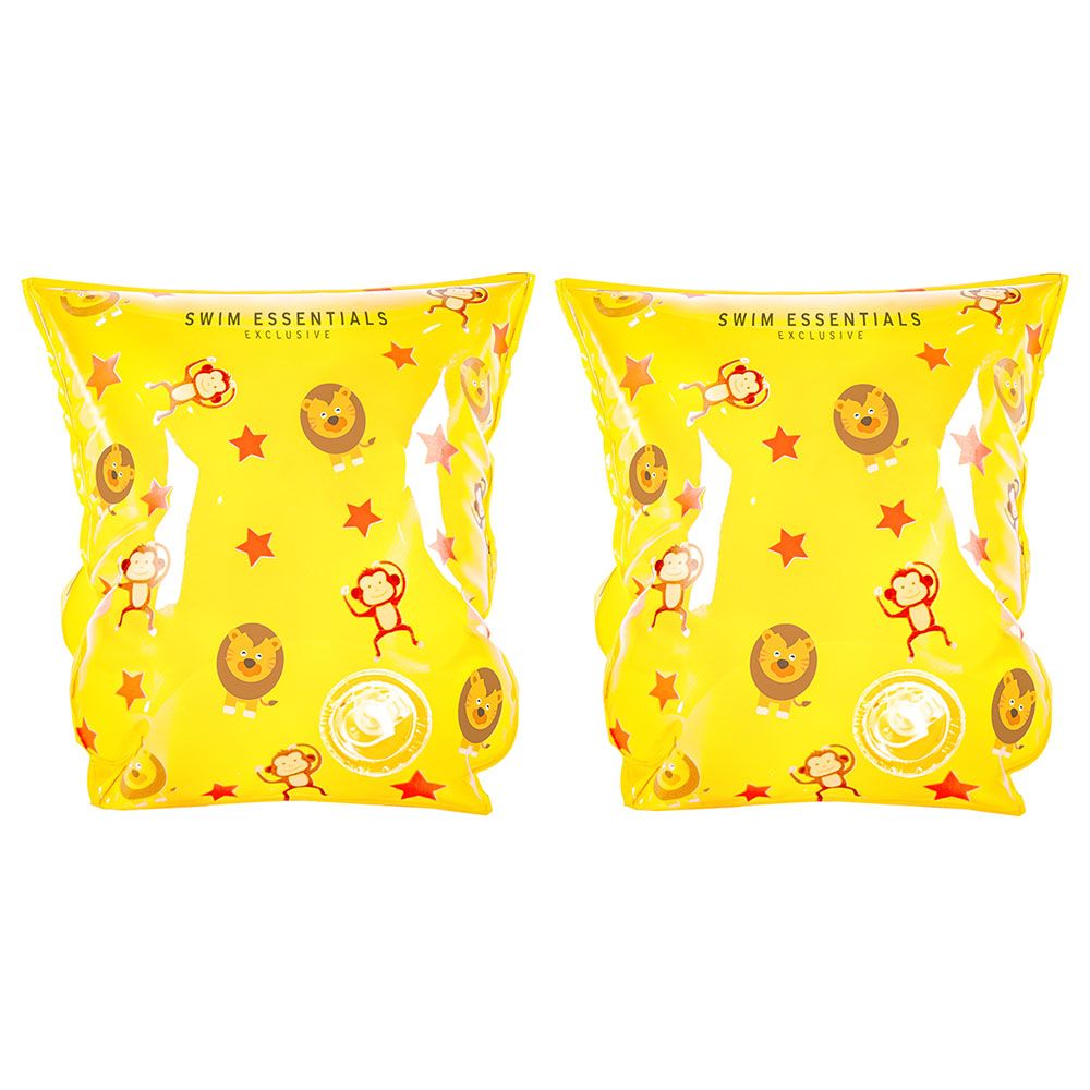 Swim Essentials - Circus Inflatable Swimming Armbands 2-6Y - Yellow