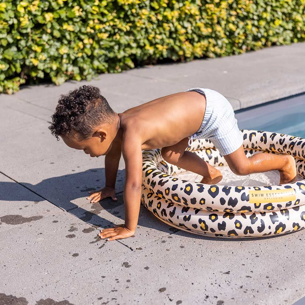 Swim Essentials - Leopard Printed Baby Pool - Beige