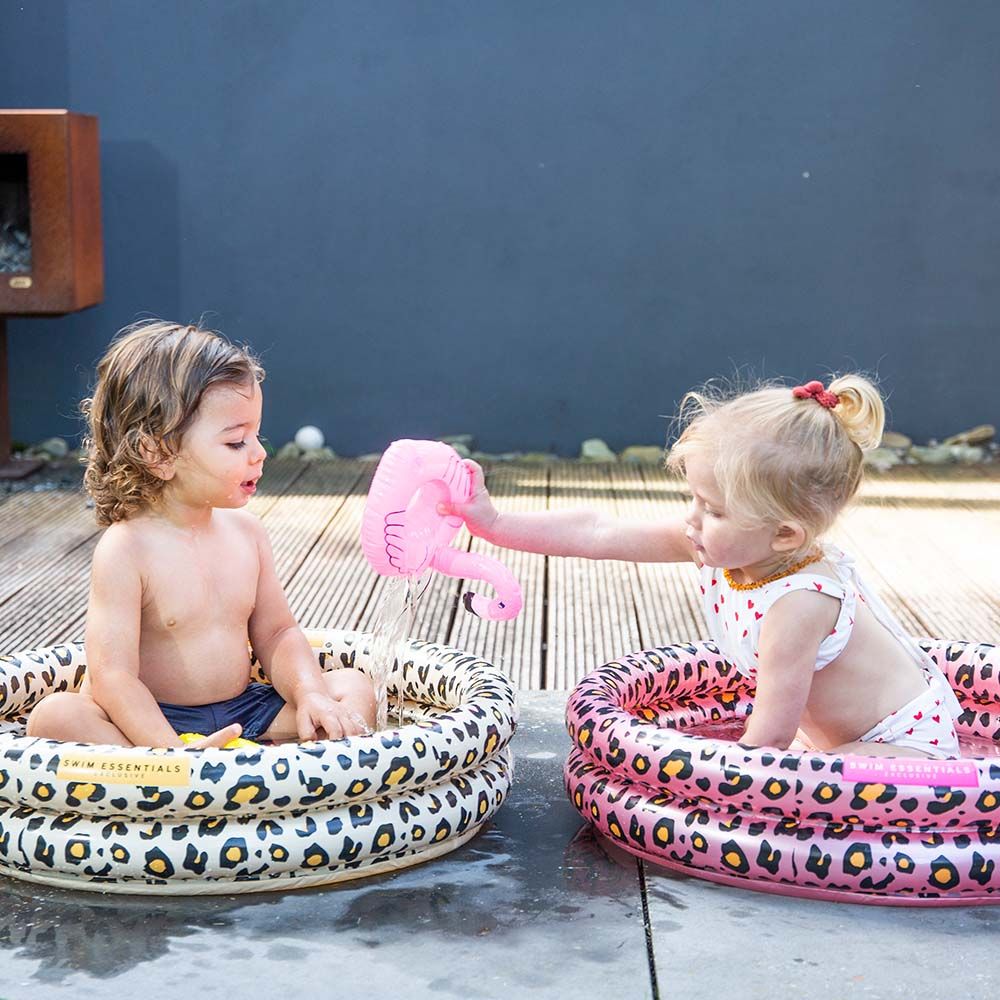 Swim Essentials - Leopard Printed Baby Pool - Beige