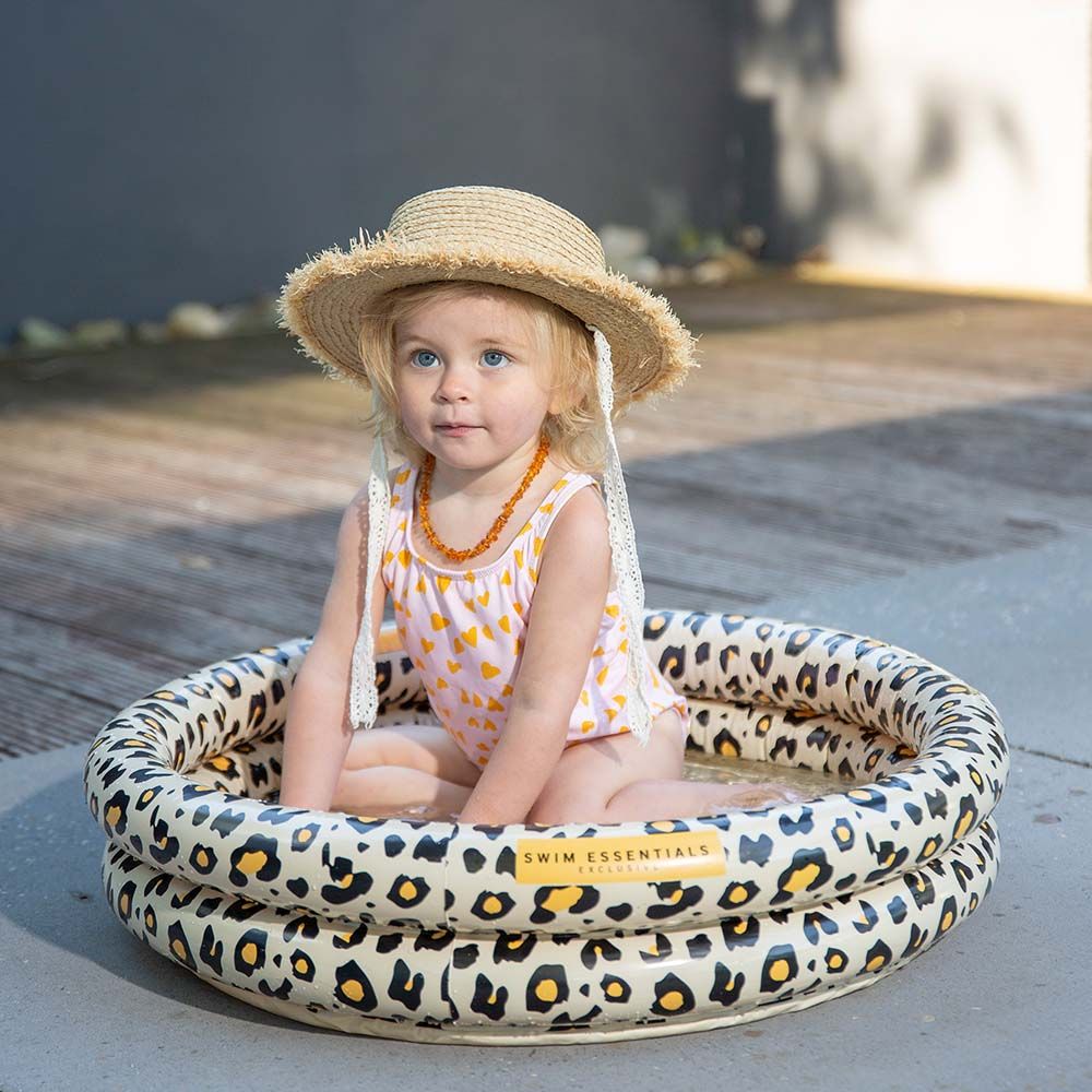 Swim Essentials - Leopard Printed Baby Pool - Beige