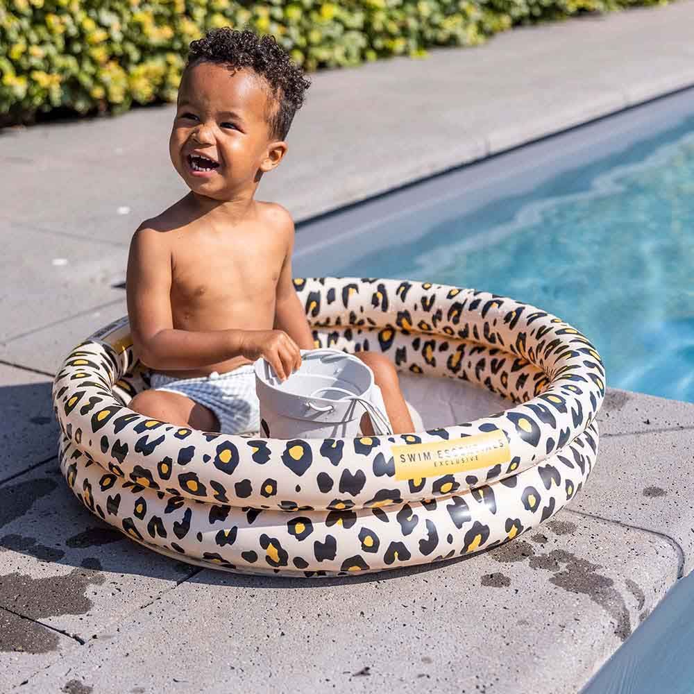 Swim Essentials - Leopard Printed Baby Pool - Beige