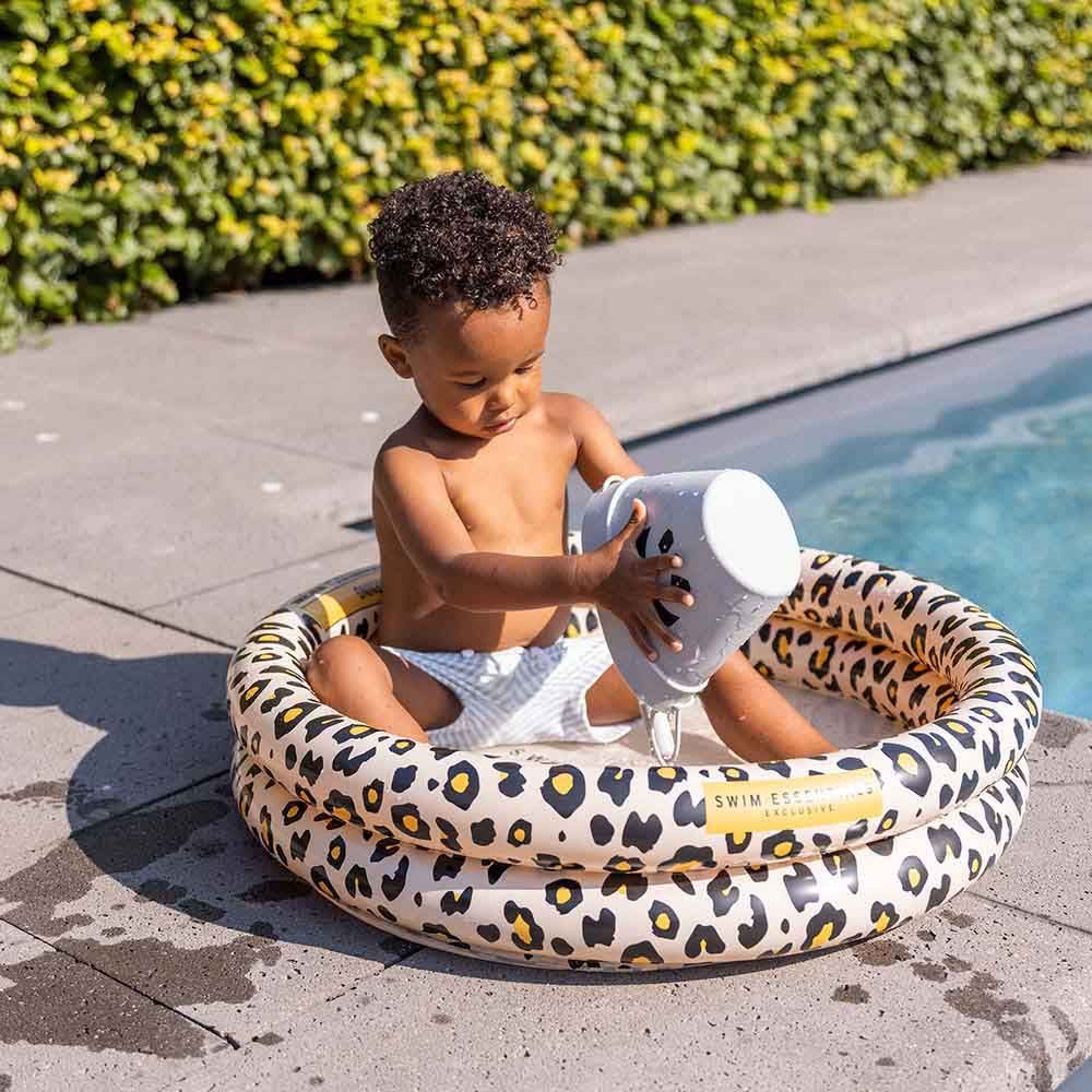 Swim Essentials - Leopard Printed Baby Pool - Beige