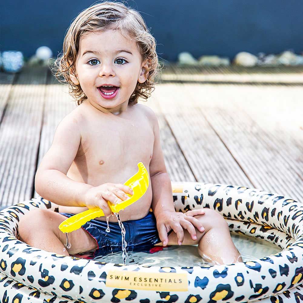 Swim Essentials - Leopard Printed Baby Pool - Beige