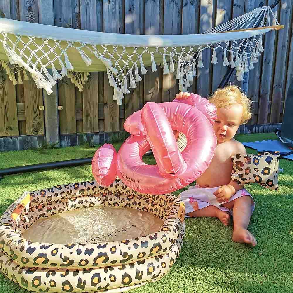 Swim Essentials - Leopard Printed Baby Pool - Beige