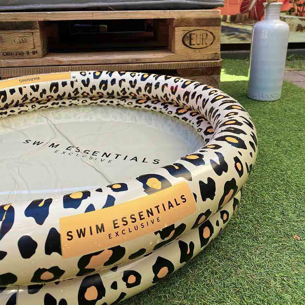 Swim Essentials - Leopard Printed Baby Pool - Beige