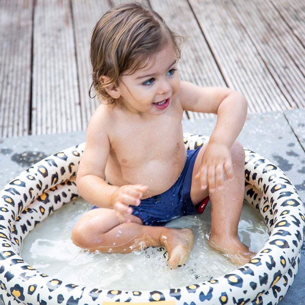 Swim Essentials - Leopard Printed Baby Pool - Beige