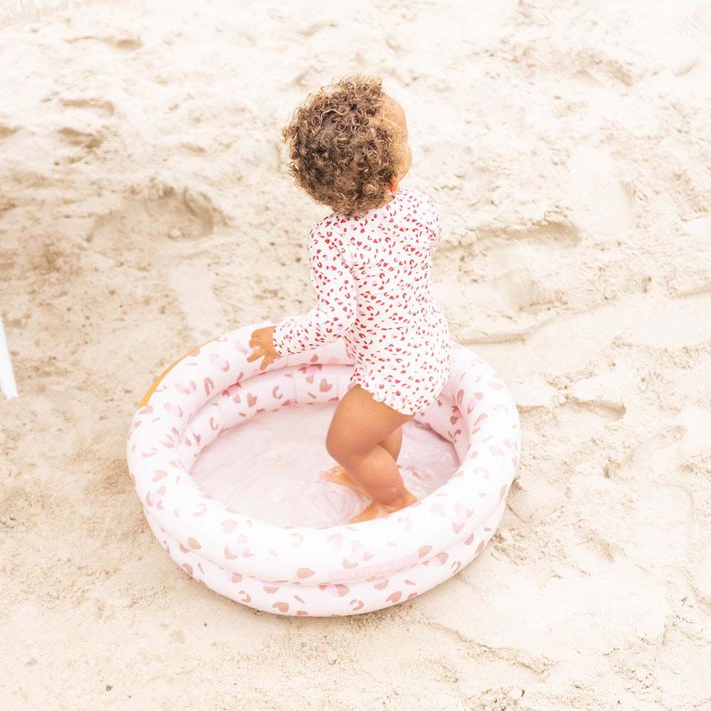 Swim Essentials - Leopard Printed Baby Pool - Pastel Pink