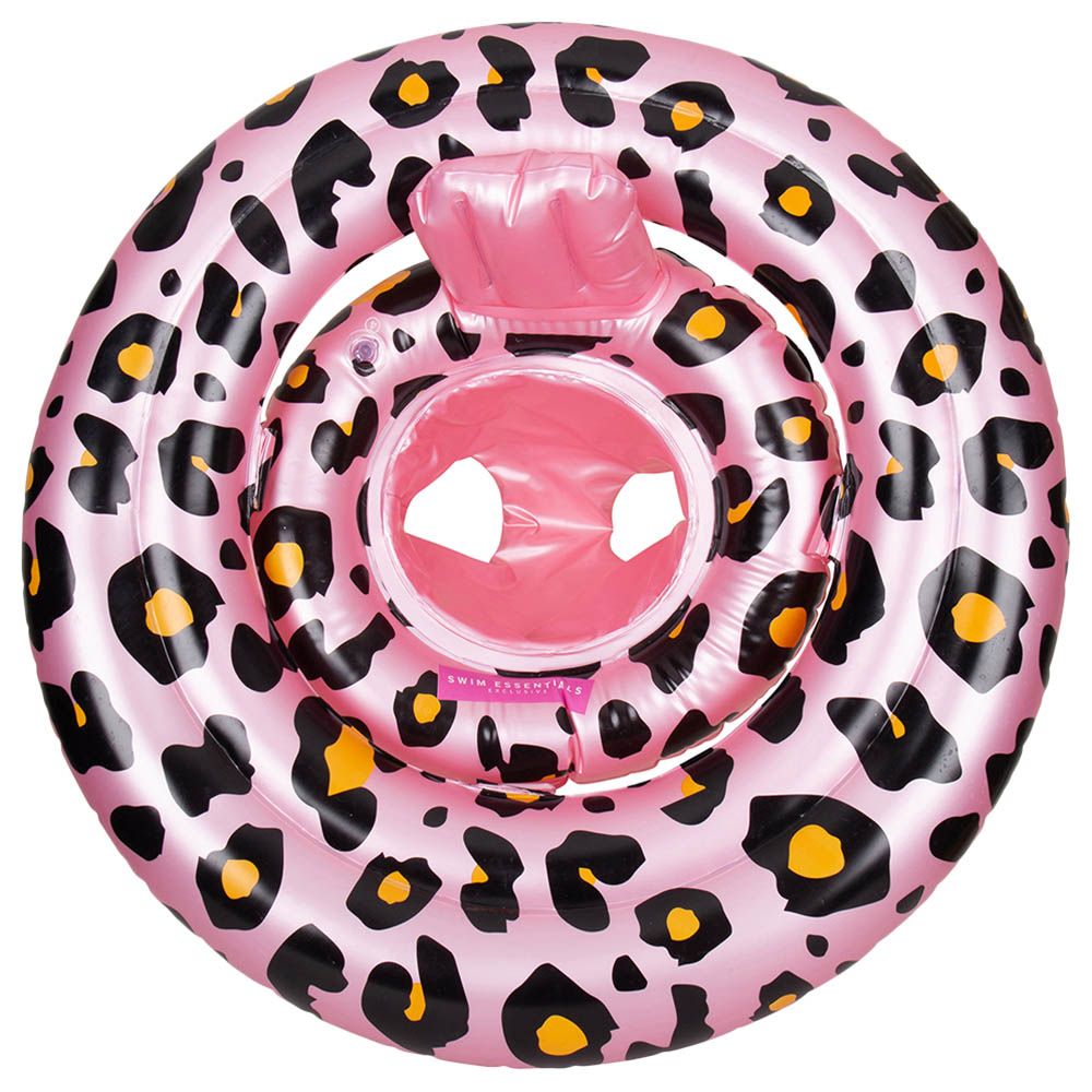 Swim Essentials - Leopard Printed Baby Swimseat 0-1Y - Rose Gold