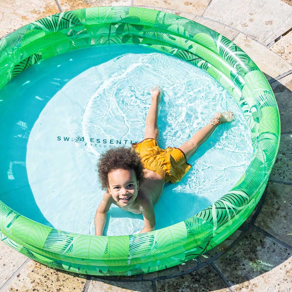 Swim Essentials - Tropical Printed Children's Pool - 150cm - Green