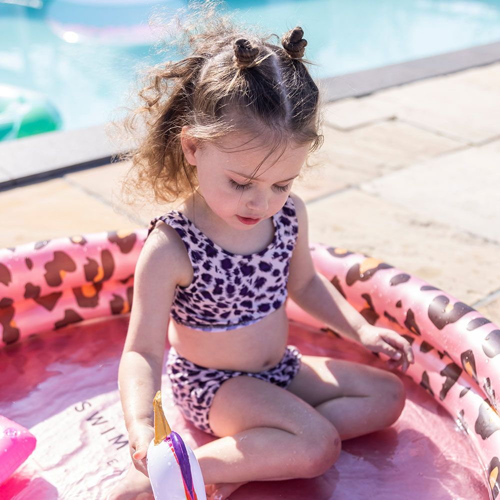 Swim Essentials - Leopard Printed Children's Pool - 100cm - Rose Gold