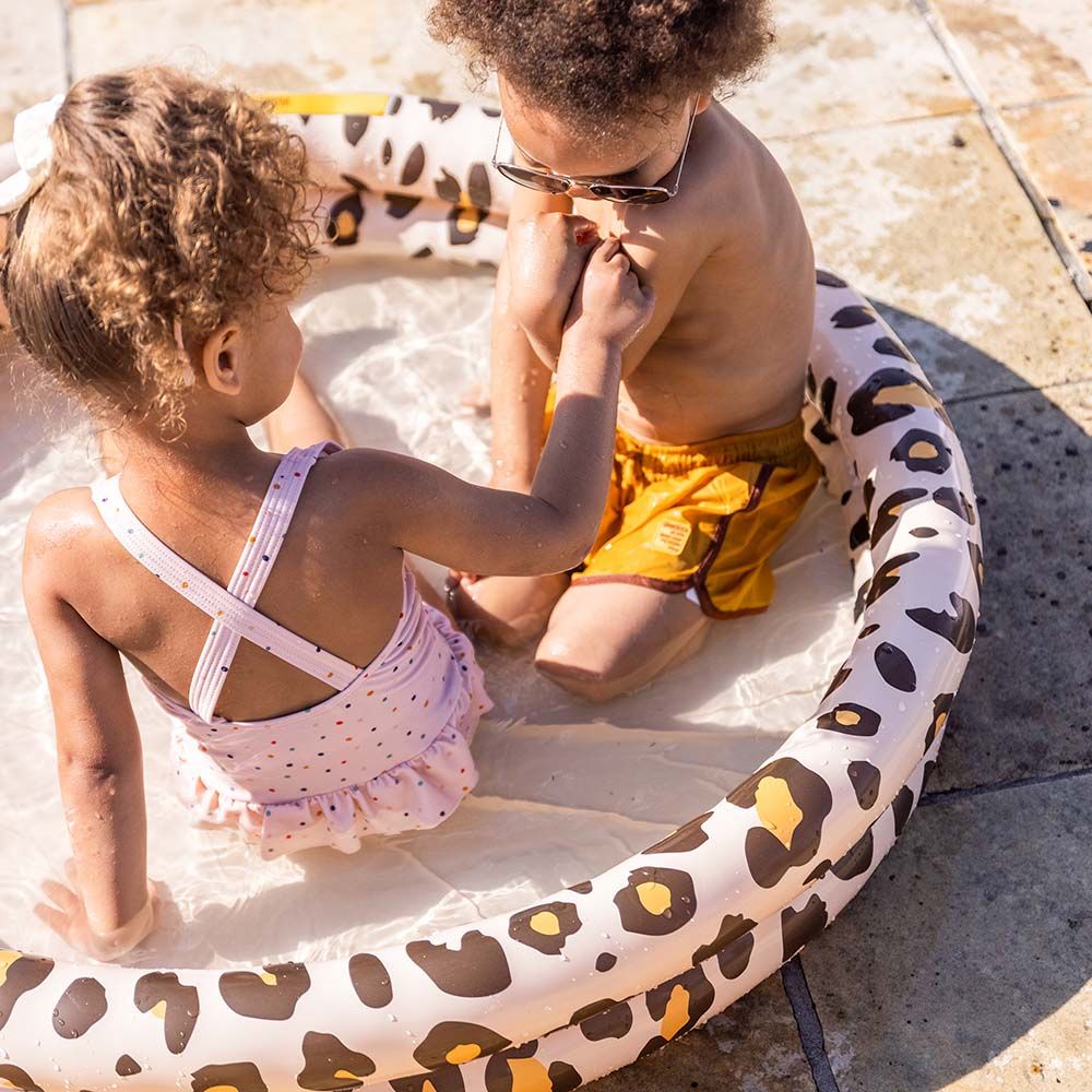 Swim Essentials - Leopard Printed Children's Pool - 100cm - Beige