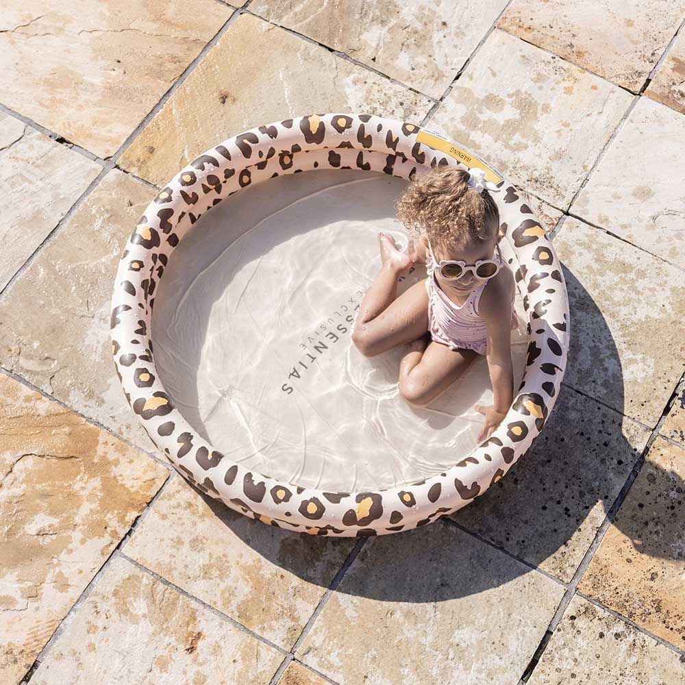 Swim Essentials - Leopard Printed Children's Pool - 100cm - Beige