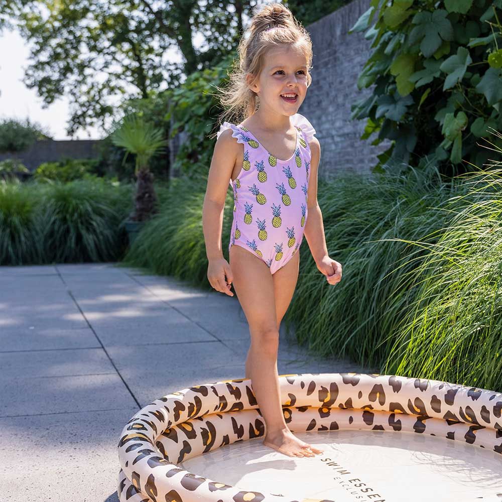 Swim Essentials - Leopard Printed Children's Pool - 100cm - Beige