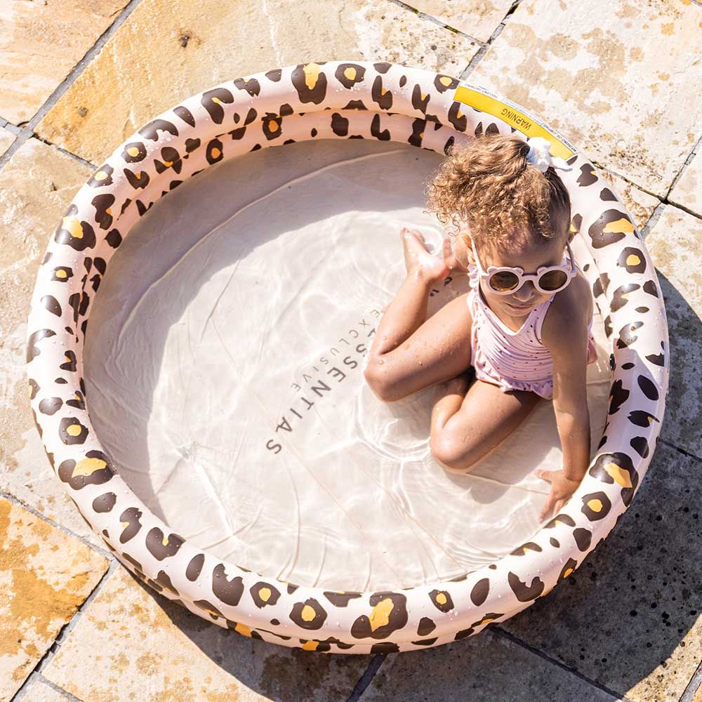 Swim Essentials - Leopard Printed Children's Pool - 100cm - Beige