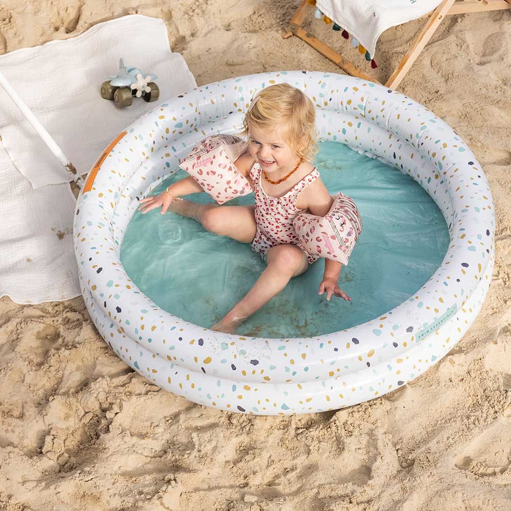 Swim Essentials - Terrazzo Printed Children's Pool - 100cm - Pastel