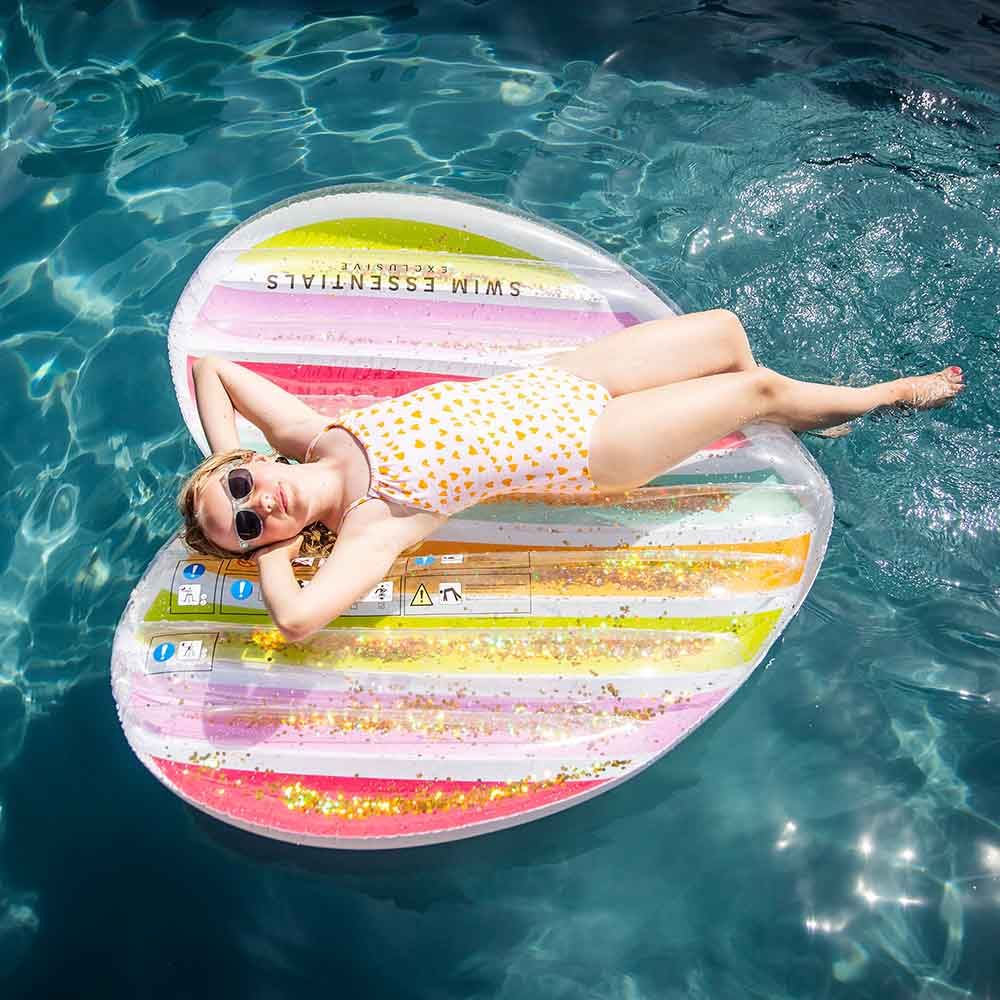 Swim Essentials - Rainbow Heart Float 150cm