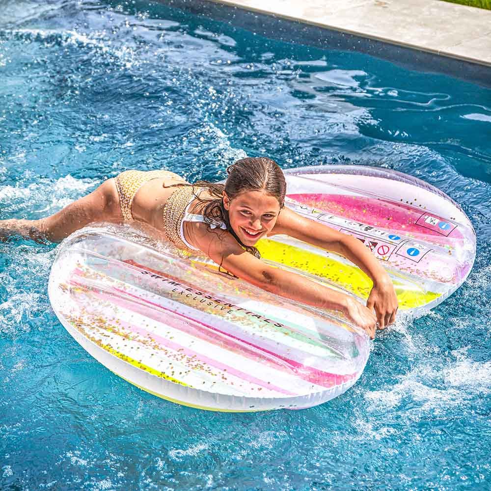 Swim Essentials - Rainbow Heart Float 150cm