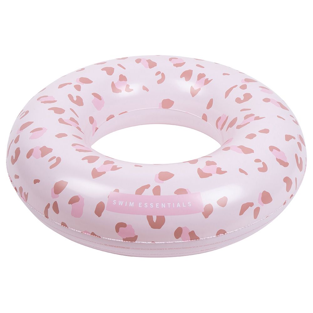 Swim Essentials - Leopard Swimring - 90cm - Pastel Pink