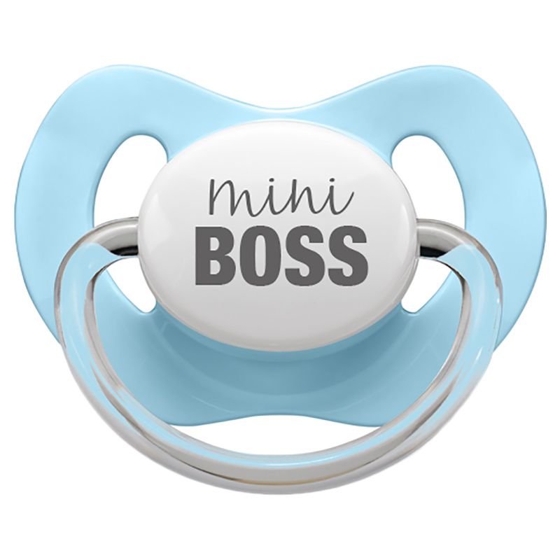 LittleMICO - Mini Boss Pacifier - 0-6M - Blue