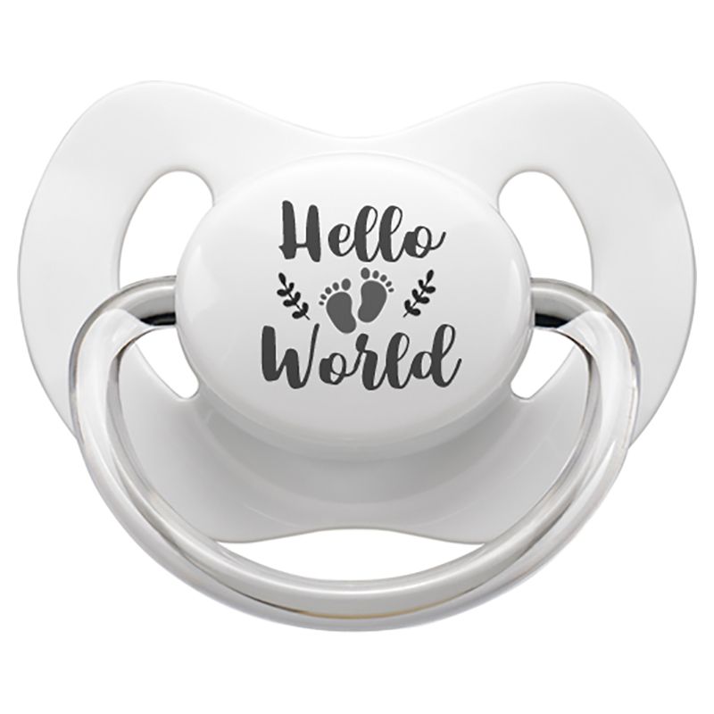 LittleMICO - Hello World Pacifier - 5M+ - White