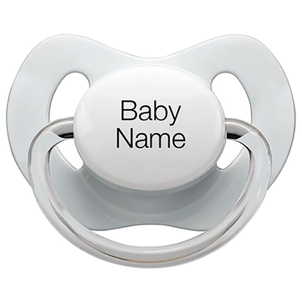 Littlemico - Personalised Pacifiers 0-6M 3pc - Grey