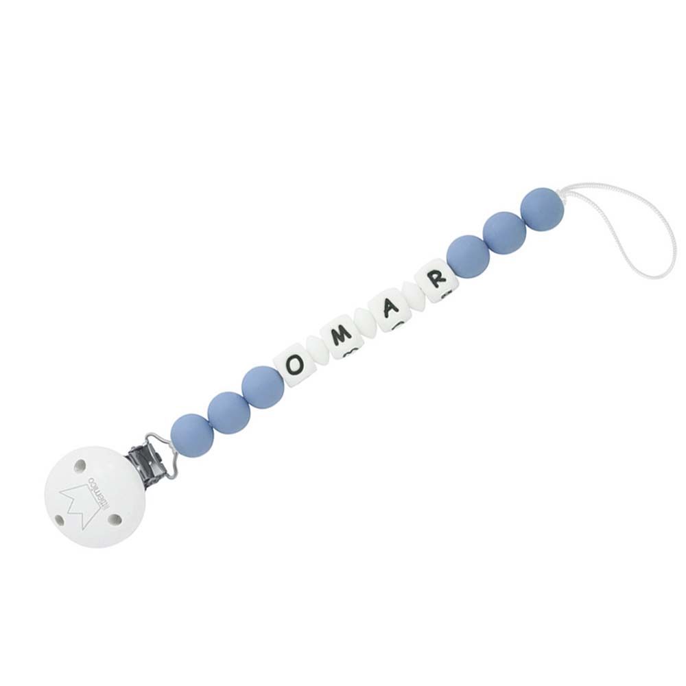 LittleMico - Personalized Pacifier Clip - Blue