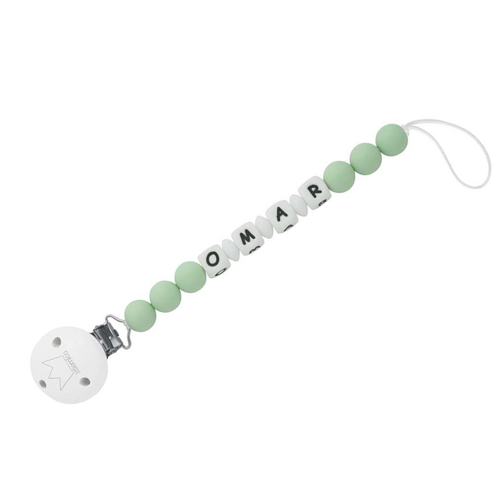 LittleMico - Personalized Pacifier Clip - Light Green