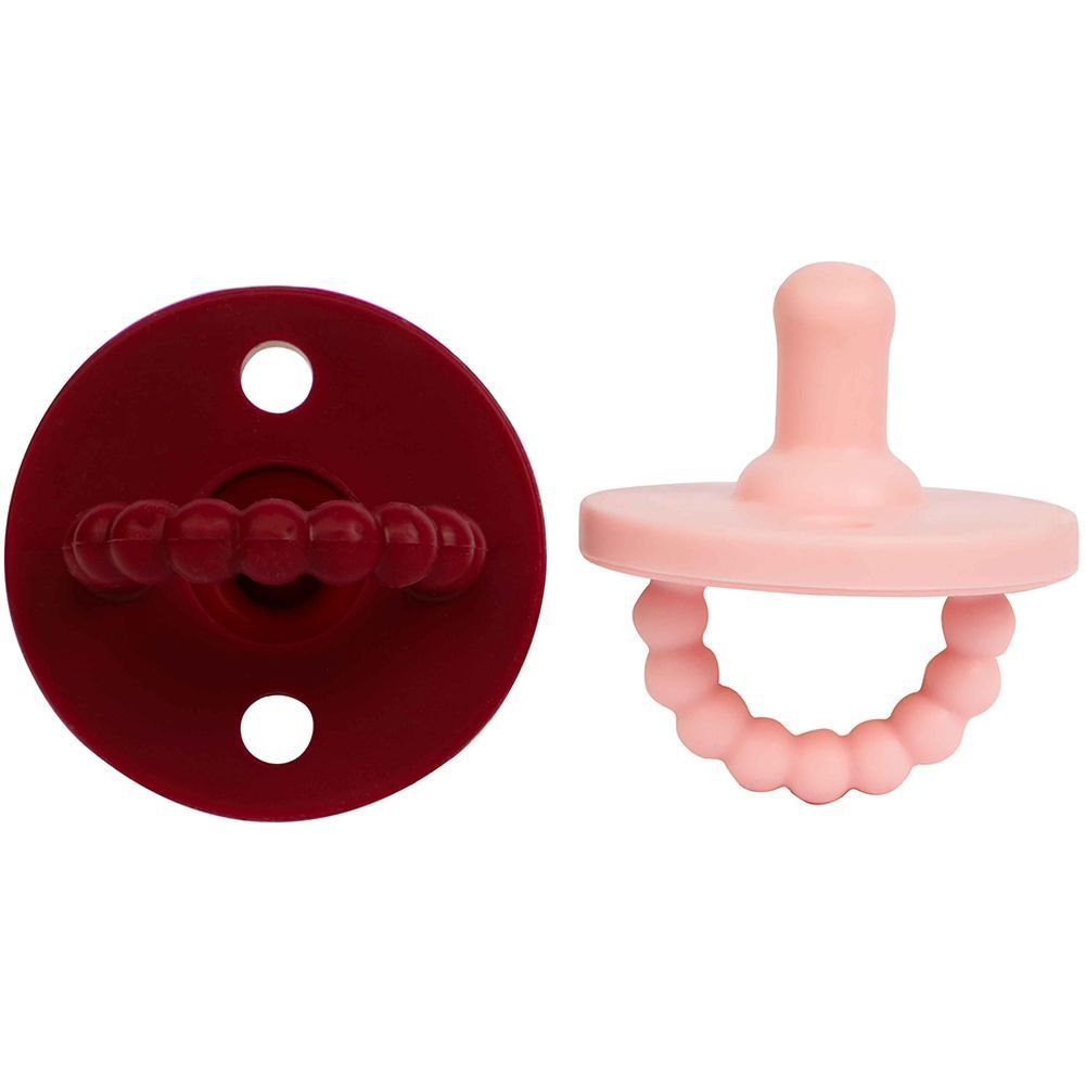 Sugar Sprinkle - 2-Pk Macaron & Red Velvet Pacifier & Teether