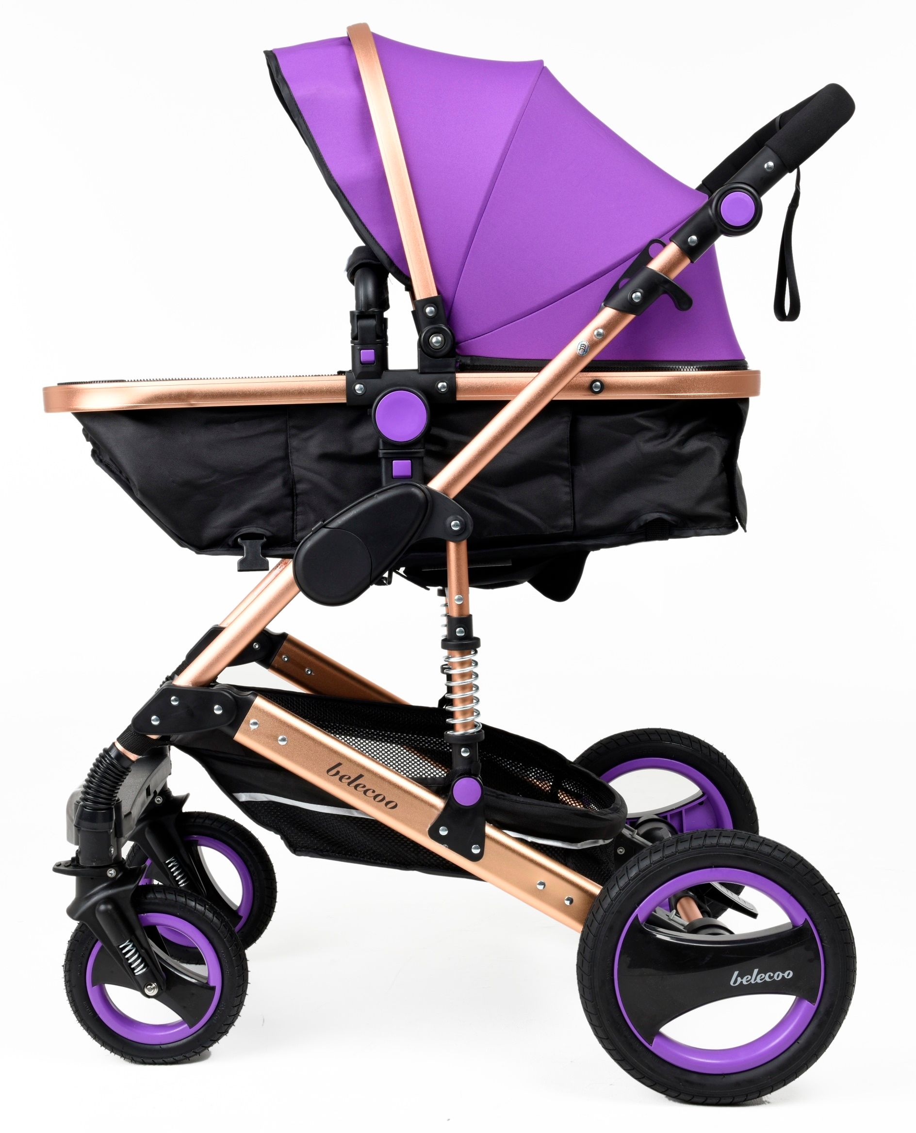 Belecoo 6 Purple - Classic 3 in 1 Pram