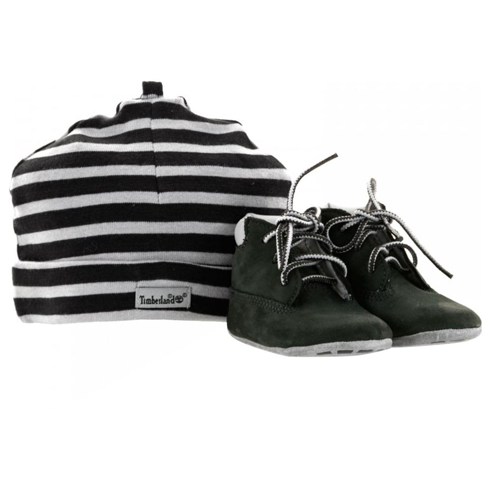 Timberland - Crib Bootie w/ Hat - Black