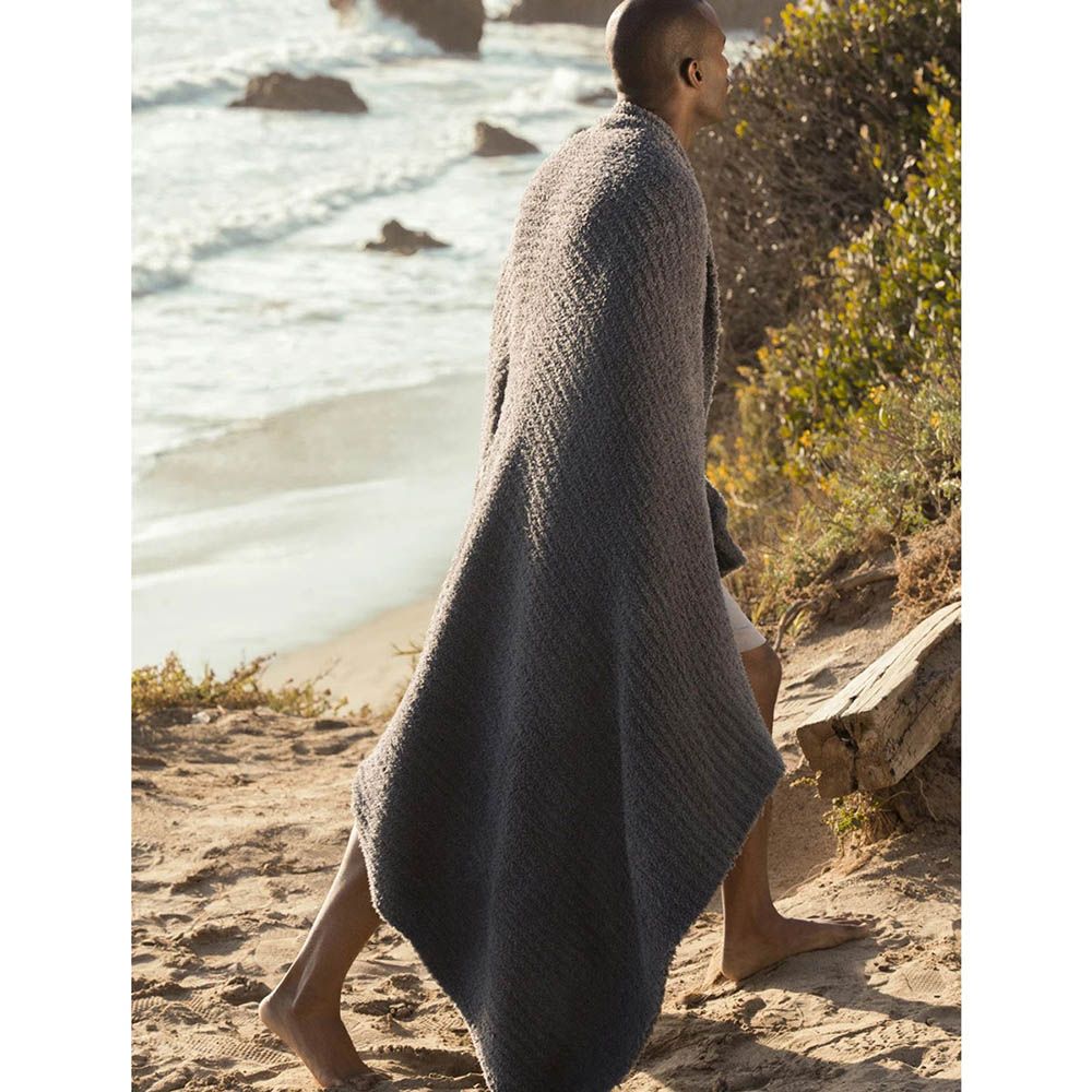 Barefoot Dreams - Cozychic Ribbed Throw - Carbon