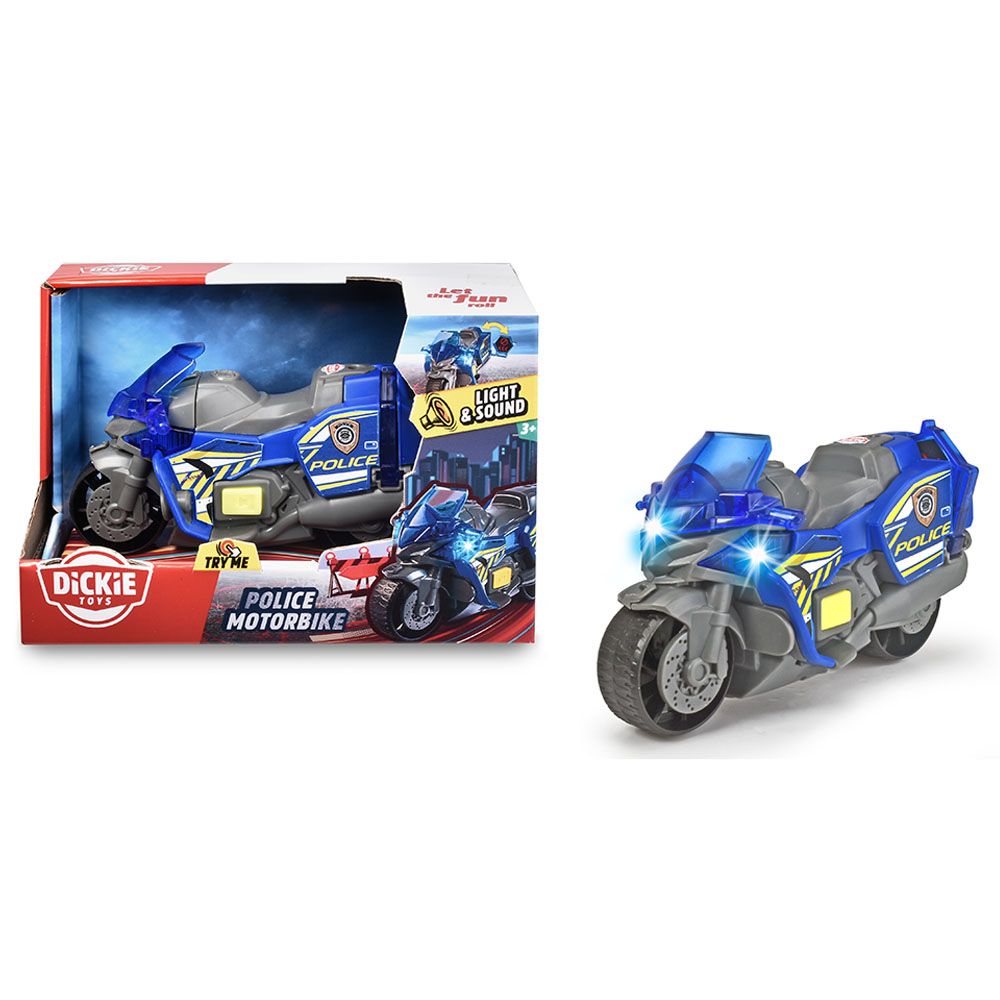 Dickie - Police Motorbike - Blue