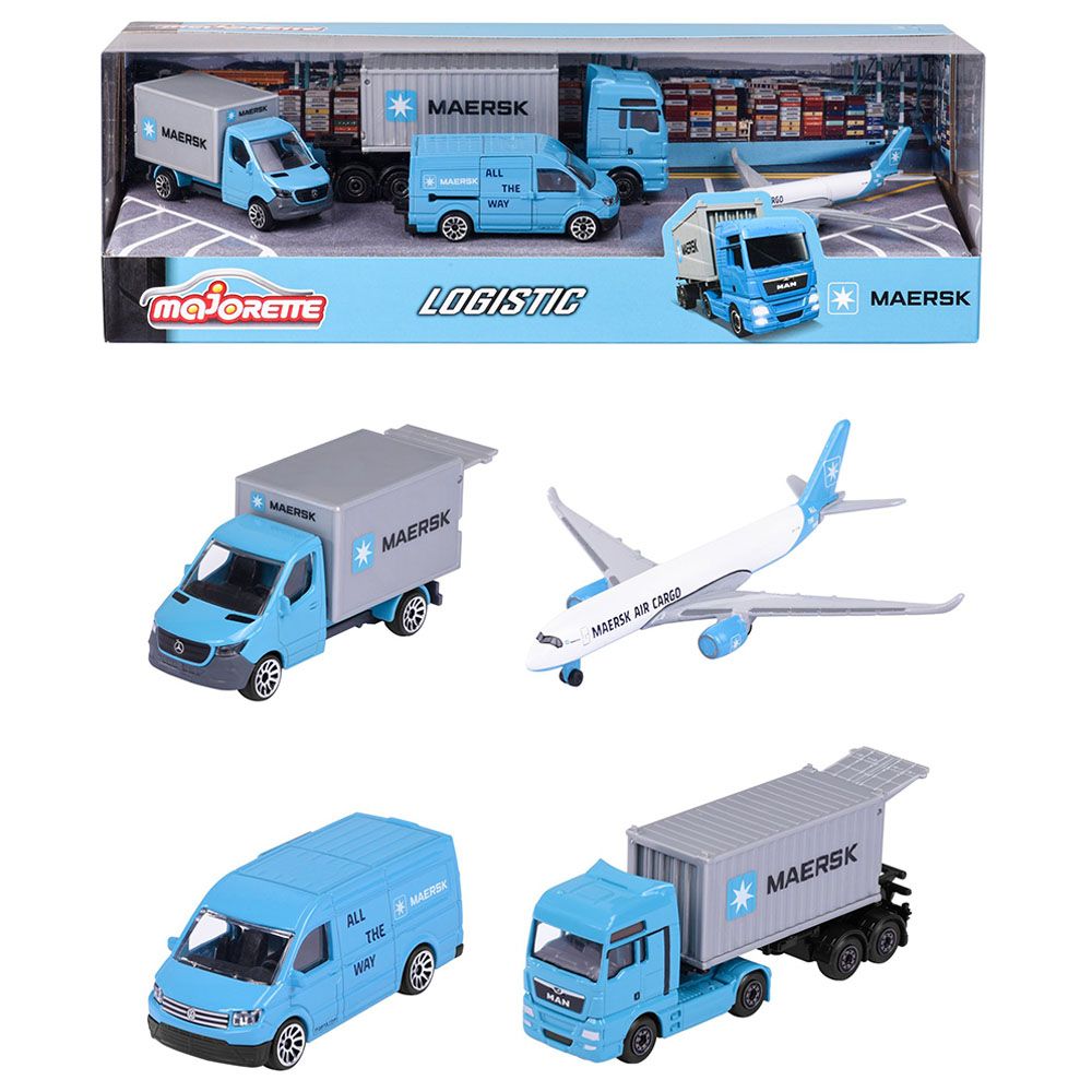 Majorette - Logistic Maersk Giftpack - 4pcs