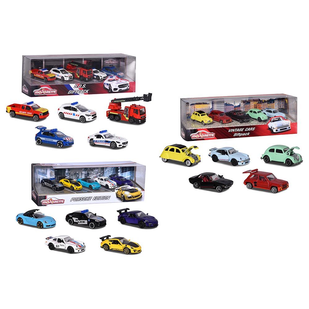 Majorette - Porsche 5Pcs Giftpack