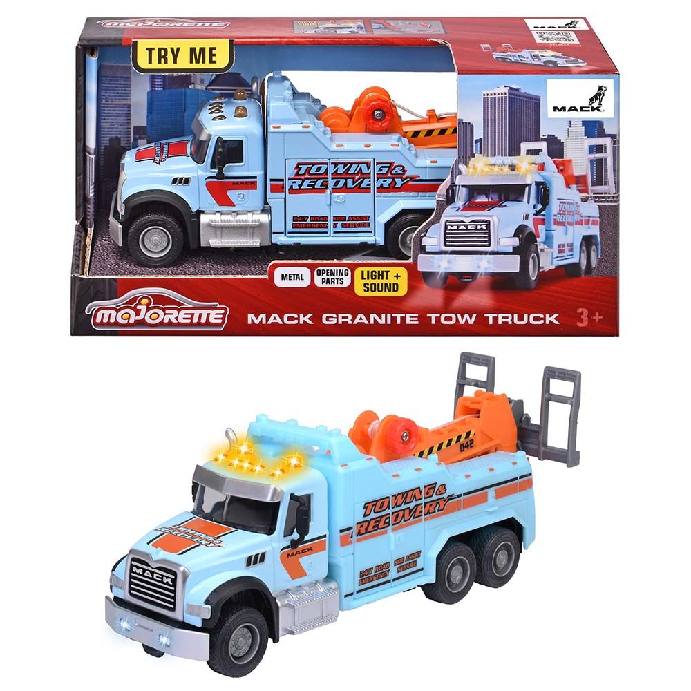 Majorette - Mack Granite Tow Truck