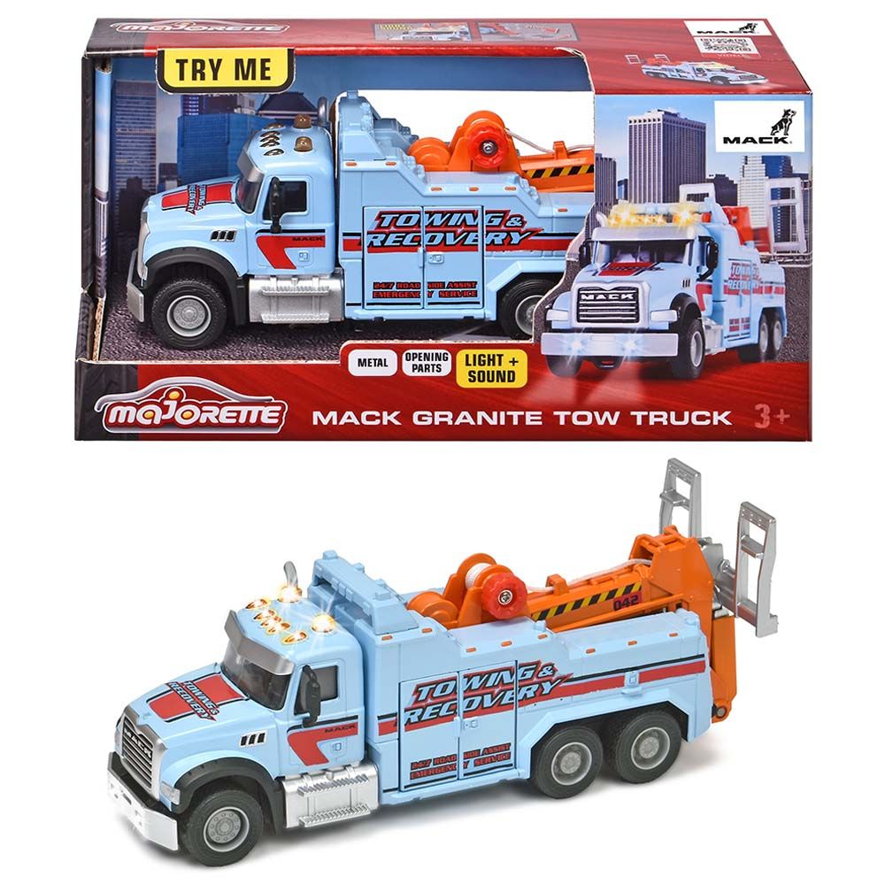 Majorette - Mack Granite Tow Truck