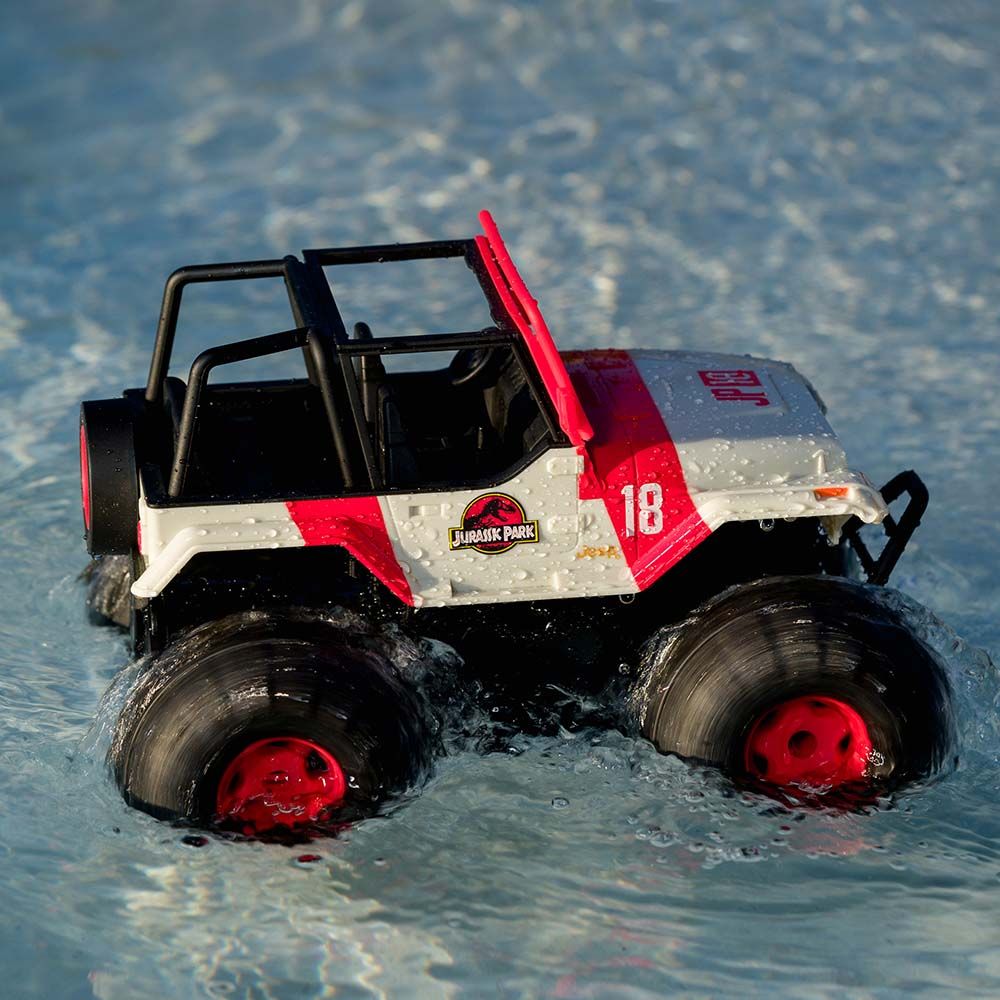 Jada - Jurassic Park Remote Control Sea & Land Jeep 1/16