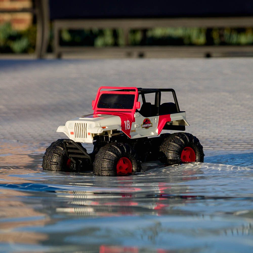 Jada - Jurassic Park Remote Control Sea & Land Jeep 1/16