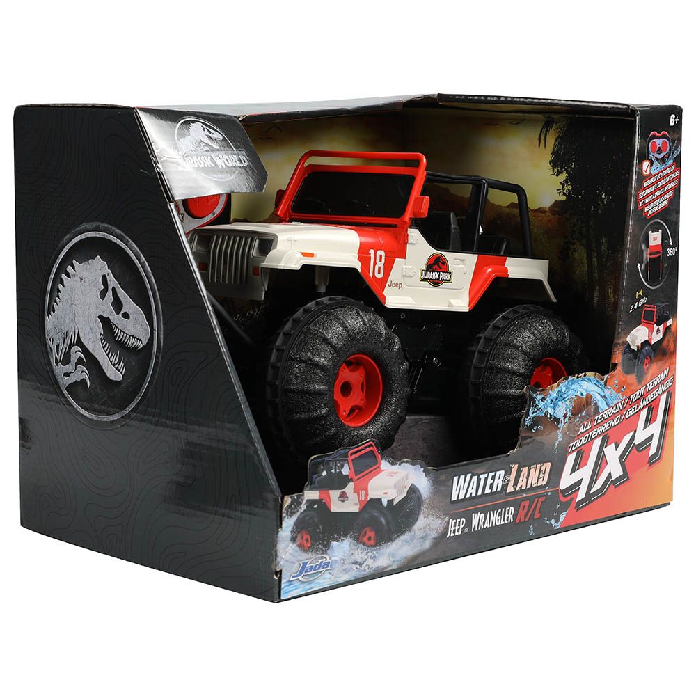 Jada - Jurassic Park Remote Control Sea & Land Jeep 1/16