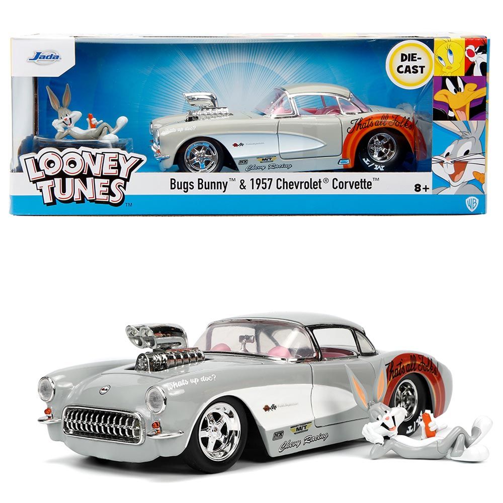 Jada - Looney Tunes 1967 Chevy Corvette 1/24 - Grey